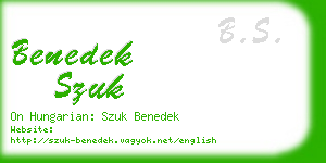 benedek szuk business card